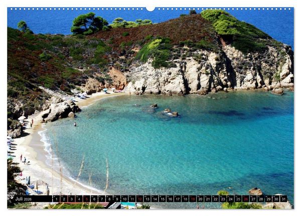 Produktbild: Skiathos Skopelos und Alonissos Griechenland (Wandkalender 2026 DIN A2 quer), CALVENDO Monatskalender