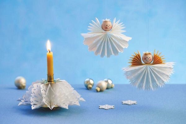 Produktbild: Weihnachtliche Papiert&uuml;ten-Deko