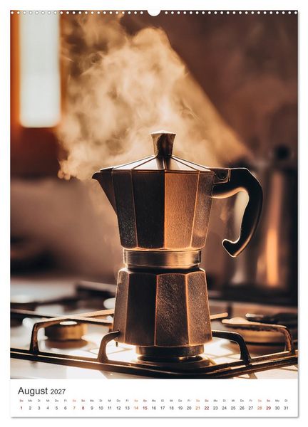 Produktbild: Zeit f&uuml;r Kaffee (hochwertiger Premium Wandkalender 2027 DIN A2 hoch), Kunstdruck in Hochglanz