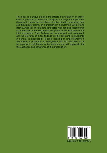 Produktbild: The Effects of SO2 on a Grassland