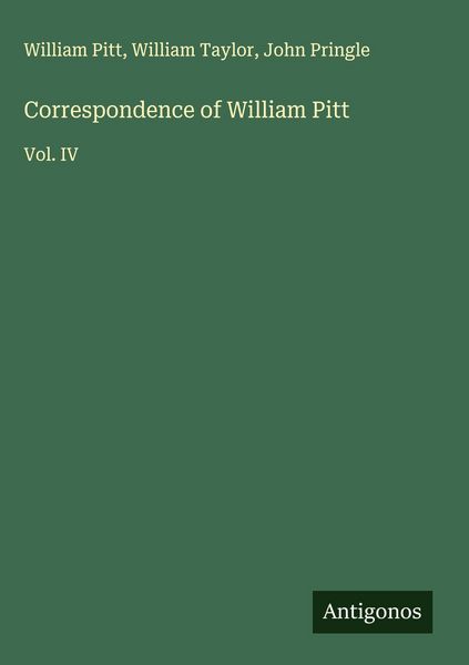 Produktbild: Correspondence of William Pitt