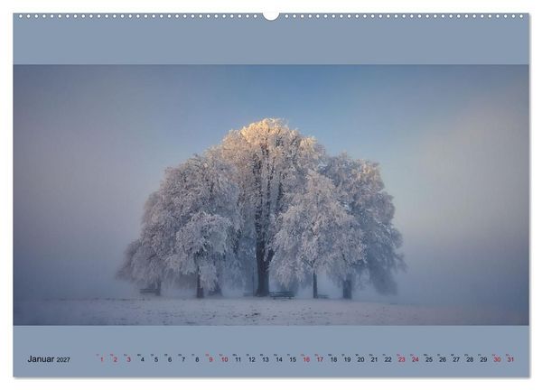 Produktbild: Fogscapes - magische Nebellandschaften (hochwertiger Premium Wandkalender 2027 DIN A2 quer), Kunstdruck in Hochglanz