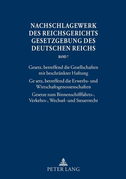 Produktbild: Nachschlagewerk des Reichsgerichts &ndash; Gesetzgebung des Deutschen Reichs