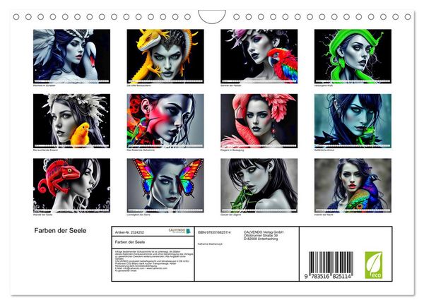 Produktbild: Farben der Seele (Wandkalender 2027 DIN A4 quer), CALVENDO Monatskalender