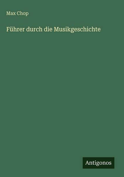 Produktbild: F&uuml;hrer durch die Musikgeschichte