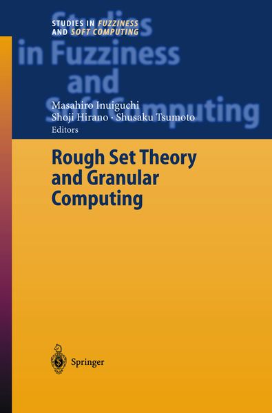 Produktbild: Rough Set Theory and Granular Computing