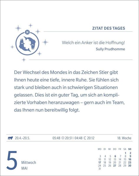 Produktbild: Fische Sternzeichenkalender 2027 - Tagesabrei&szlig;kalender - Ihr Horoskop f&uuml;r jeden Tag