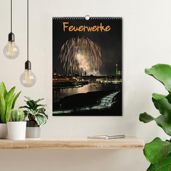 Produktbild: Feuerwerke Terminplaner (Wandkalender 2026 DIN A3 hoch), CALVENDO Monatskalender