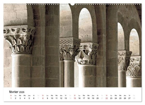 Produktbild: Abbatiale de Conques (Calendrier mural 2026 DIN A2 vertical) calendrier de bureau