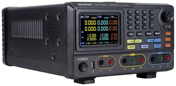 Produktbild: VOLTCRAFT DLP-3303 Labornetzger&auml;t, einstellbar 0 - 30 V 0 - 3 A 198 W RS-232, USB, LAN Slave-Funktion Anzahl Ausg&auml;nge 3 x