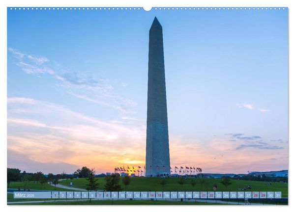 Produktbild: Washington, D.C., Hauptstadtzauber der USA (Wandkalender 2026 DIN A2 quer), CALVENDO Monatskalender