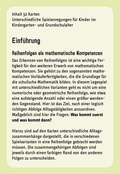 Produktbild: Was kommt zuerst?