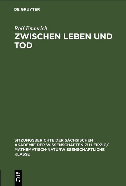 Produktbild: Zwischen Leben und Tod