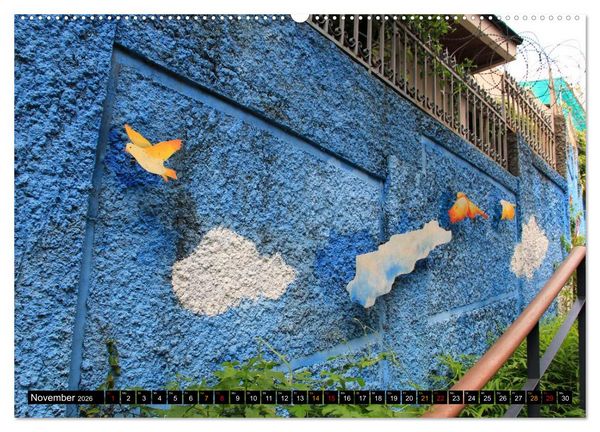 Produktbild: Street Art Seoul (hochwertiger Premium Wandkalender 2026 DIN A2 quer), Kunstdruck in Hochglanz