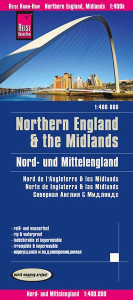 Produktbild: Reise Know-How Landkarte Nord- und Mittelengland / Northern England & the Midlands (1:400.000)