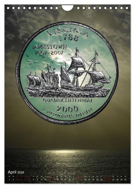 Produktbild: M&uuml;nzen - Geld aus aller Welt (Wandkalender 2026 DIN A4 hoch), CALVENDO Monatskalender