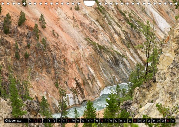 Produktbild: Zauberhaftes Yellowstone - Einzigartige Farben und Formen der Natur (Wandkalender 2022 DIN A4 quer)