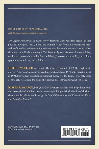 Produktbild: Logical Foundations of Social Theory