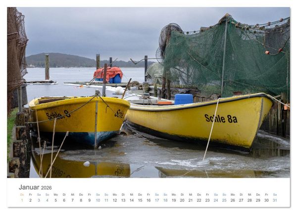 Produktbild: Fischersiedlung Holm an der Schlei (hochwertiger Premium Wandkalender 2026 DIN A2 quer), Kunstdruck in Hochglanz