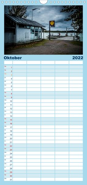 Produktbild: Familienplaner S&uuml;dwestk&uuml;ste Finnland (Wandkalender 2022 , 21 cm x 45 cm, hoch)