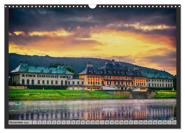 Produktbild: Burgen und Schl&ouml;sser um Dresden (Wandkalender 2026 DIN A3 quer), CALVENDO Monatskalender