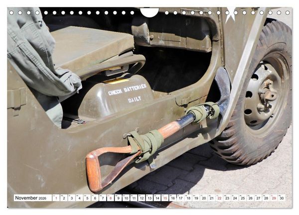 Produktbild: Willys Jeep im Detail vom Frankfurter Taxifahrer Petrus Bodenstaff (Wandkalender 2026 DIN A4 quer), CALVENDO Monatskalender