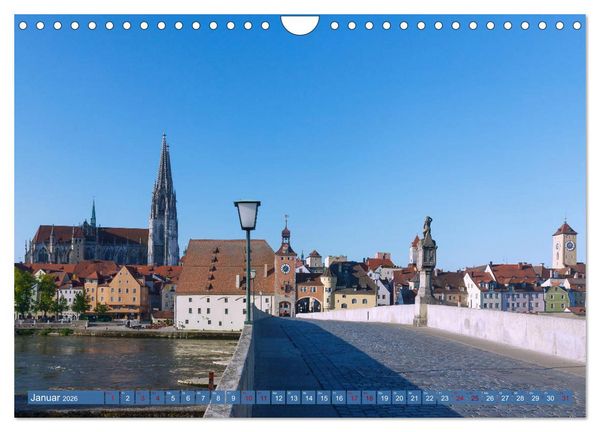 Produktbild: Donauperle Regensburg (Wandkalender 2026 DIN A4 quer), CALVENDO Monatskalender