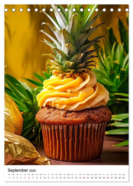 Produktbild: Yummy Cupcakes (Desk Calendar 2026 DIN A5 portrait), CALVENDO 12 Month DeskCalendar