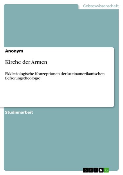 Produktbild: Kirche der Armen