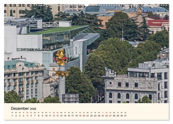 Produktbild: Tiflis - Die Metropole Georgiens (hochwertiger Premium Wandkalender 2026 DIN A2 quer), Kunstdruck in Hochglanz