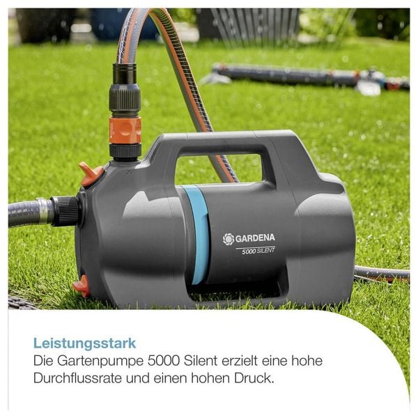 Produktbild: GARDENA Gartenpumpe 5000 Silent Gartenpumpe 5.100 l/h 37m