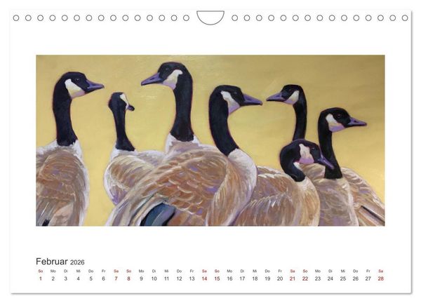 Produktbild: Auf leichten Schwingen - Zugv&ouml;gel (Wandkalender 2026 DIN A4 quer), CALVENDO Monatskalender