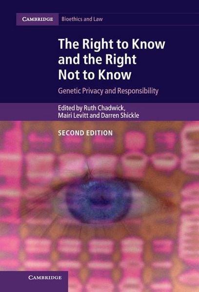 Produktbild: Right to Know and the Right Not to Know