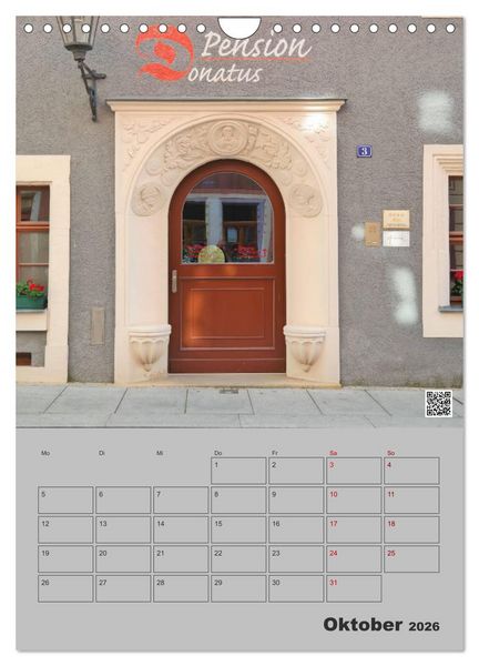 Produktbild: T&uuml;ren und Portale in Pirna (Wandkalender 2026 DIN A4 hoch), CALVENDO Monatskalender
