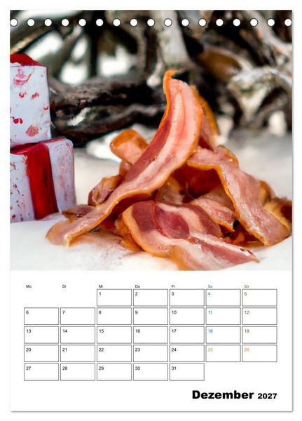 Produktbild: Bacon Kalender - Wir lieben Bacon (Tischkalender 2027 DIN A5 hoch), CALVENDO Monatskalender