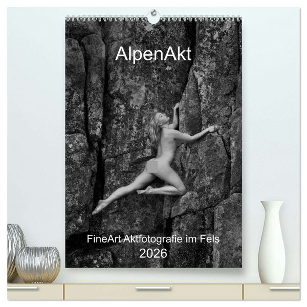 AlpenAkt 2026 (hochwertiger Premium Wandkalender 2026 DIN A2 hoch), Kunstdruck in Hochglanz