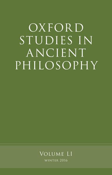 Produktbild: Oxford Studies in Ancient Philosophy, Volume 51
