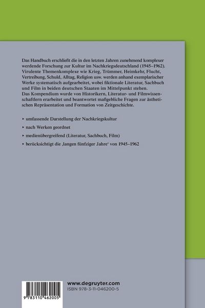 Produktbild: Handbuch Nachkriegskultur