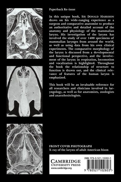 Produktbild: The Anatomy and Physiology of the Mammalian Larynx