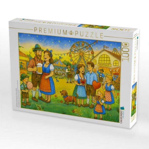 Produktbild: CALVENDO Puzzle Herbstliche Wiesngaudi mit Rummelplatz | 1000 Teile Lege-Gr&ouml;&szlig;e 64x48cm Foto-Puzzle f&uuml;r gl&uuml;ckliche Stunden