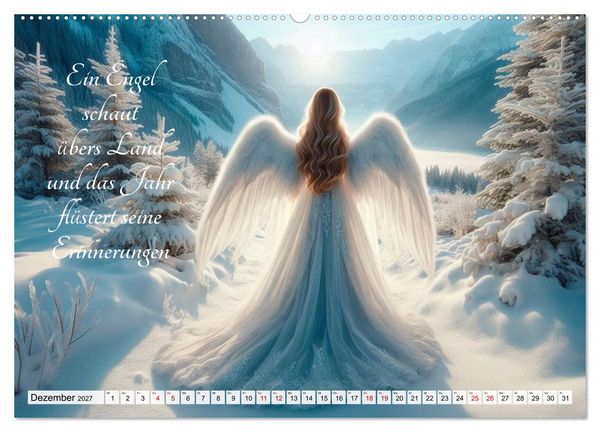Produktbild: Wenn Engel tr&auml;umen (hochwertiger Premium Wandkalender 2027 DIN A2 quer), Kunstdruck in Hochglanz