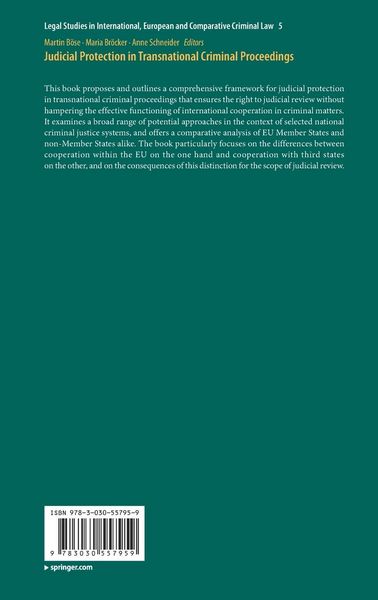 Produktbild: Judicial Protection in Transnational Criminal Proceedings