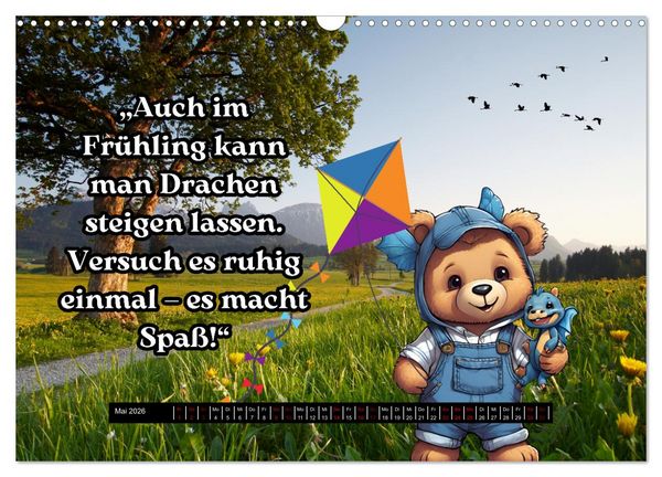Produktbild: Flynn und seine aufregende Reise durch das Jahr (Wandkalender 2026 DIN A3 quer), CALVENDO Monatskalender