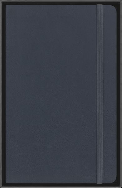 Produktbild: Moleskine Vegea Capri Notizb. A5 lin. Kt schwarz Petrol/Box