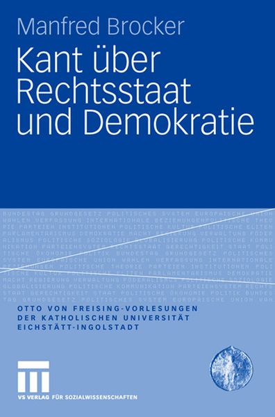 Produktbild: Kant &uuml;ber Rechtsstaat und Demokratie