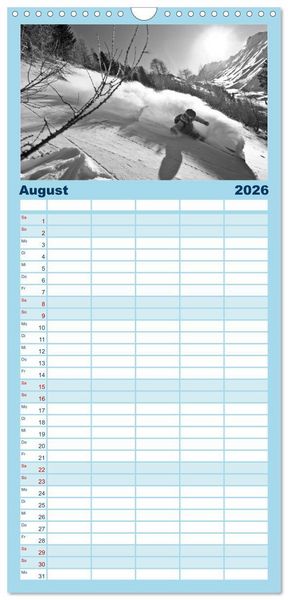 Produktbild: Familienplaner 2026 - Faskination mit 5 Spalten (Wandkalender, 21 x 45 cm) CALVENDO