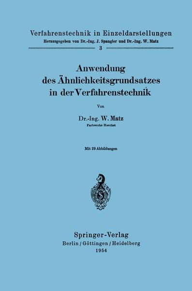 Produktbild: Anwendung des &Auml;hnlichkeitsgrundsatzes in der Verfahrenstechnik