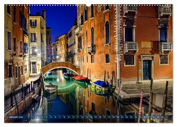 Produktbild: Venedig - eine Stadt f&uuml;r Tr&auml;umer (hochwertiger Premium Wandkalender 2026 DIN A2 quer), Kunstdruck in Hochglanz