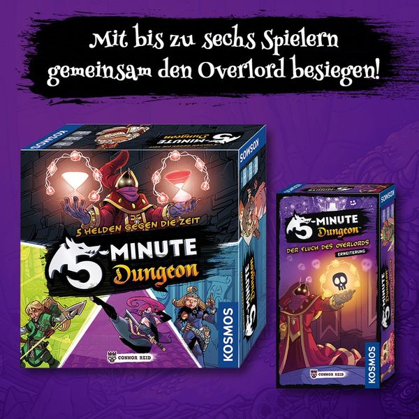 Kosmos 692889 – 5 Minute Dungeon: Gioco Da Tavolo Cooperativo In Tempo Reale Per 2-5 Giocatori Dagli 8 Anni
