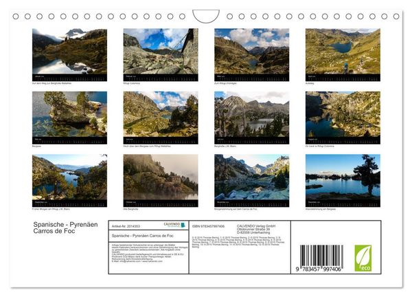 Produktbild: Spanische - Pyren&auml;en Carros de Foc (Wandkalender 2026 DIN A4 quer), CALVENDO Monatskalender